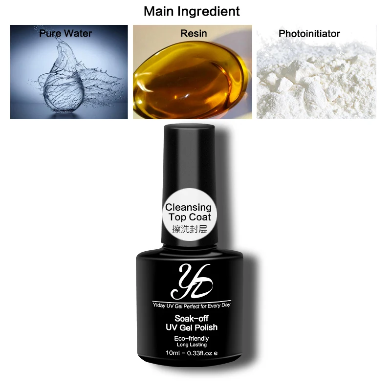 Yiday-1pcs-10ml-Cleansing-Top-Coat-Have-Sticky-Layer-UV-Gel-Varnish-Adhesive-Polish-After-Use