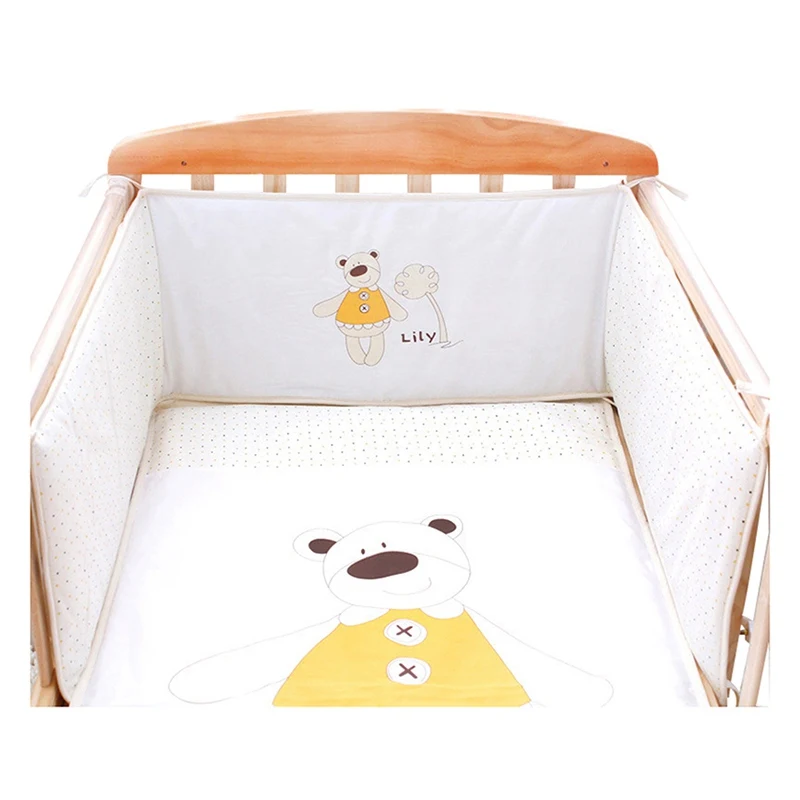 

New Arrival Toddler Crib Bumper Breathable Baby Bed Bumper Safe Cartoon Baby Bed Protector for Newborns 180*30cm