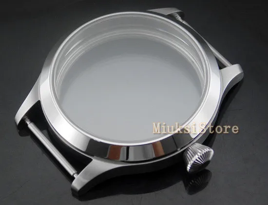 45 мм 316L стальной чехол fit parnis мужские часы с сапфировым стеклом eta 6497/6498 Чайка st36