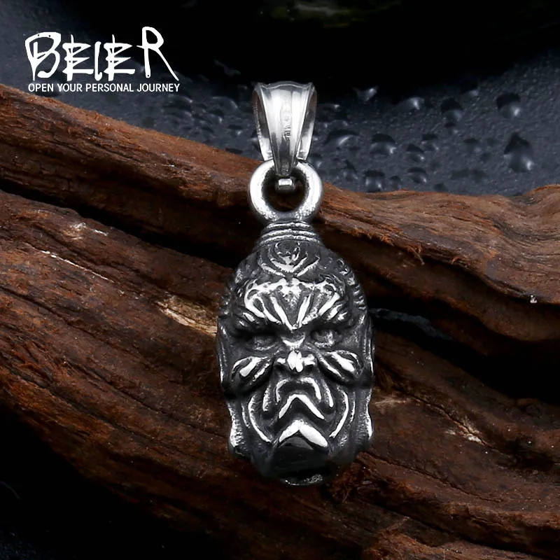 

Beier 316L Stainless Steel pendant necklace Gothic Punk Skeleton Head Pendant For Boy BP8-211
