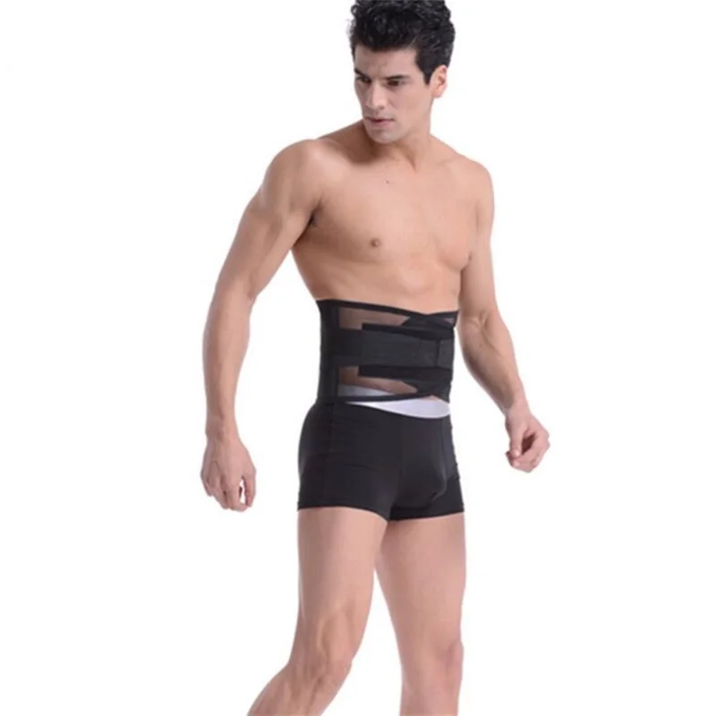 Cuidados com a Saúde Apoio da Cintura Suporte para trás Cinta Alta Elasticidade Respirável Malha Musculação Apoio Lombar Cintos Novo