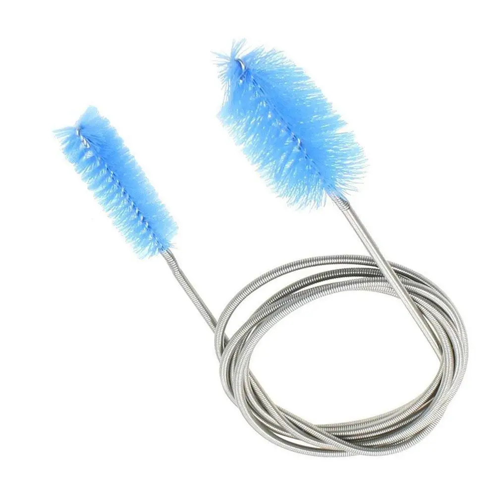 

LumiParty Stainless Steel Cleaning Brush Flexible Double Ended Hose Brush Aquarium Cleaning Brush Cleaner Tool-25
