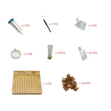 155 шт Пластиковые вывод маток Системы культивирование Box ячейки чашки ловушка для пчел клетка оборудование для пчеловодства