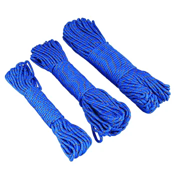 

GuyLine 10m/20m/30m (3mm) Blue PP Clothesline for House Hanging Clothes Dryer Tent Rope Camping Outdoor Gear Rope Tool accessory