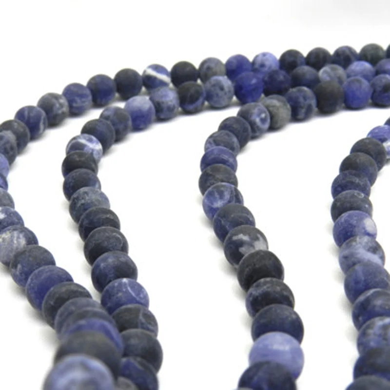 Sodalite-Beads-Gem-stone-Matte-Beads-for-Jewelry-Making-Frosted-Blue-Natural-Stone-Beads-6-12mm (1)
