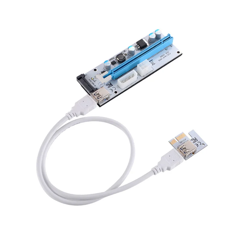 1 шт./6 шт./12 шт. PCI E Riser VER 008S Express 1X к 16X USB 3 0 Графический кабель удлинитель LSMK99| |