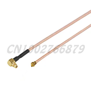 

40cm RF MMCX Plug male Right Angle to IPX / u.fl Jack Right Angle Pigtail Jumper Cable RG178