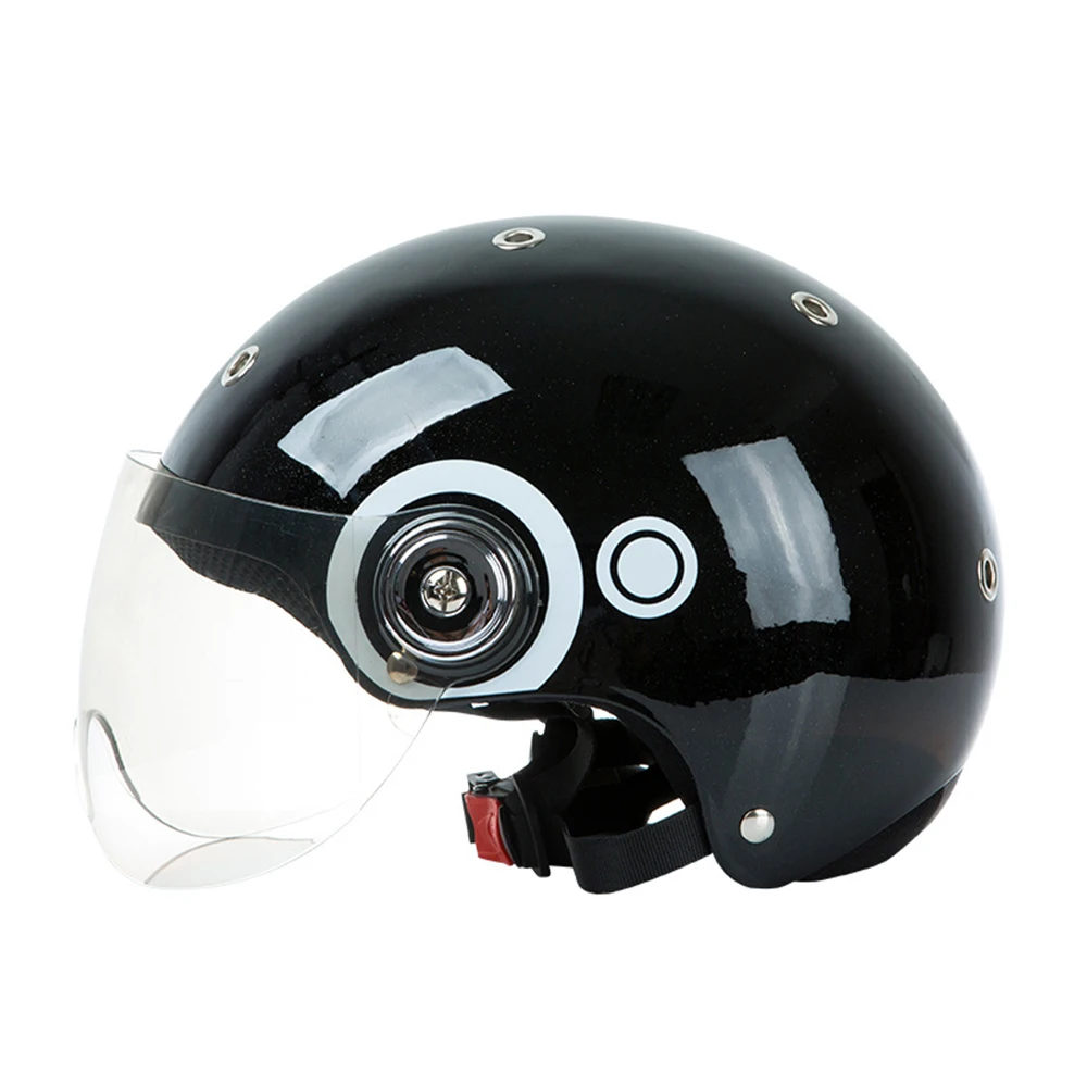 Motorcycle font b Helmet b font Men Wonmen Retro Scooter 3 4 Open Face font b