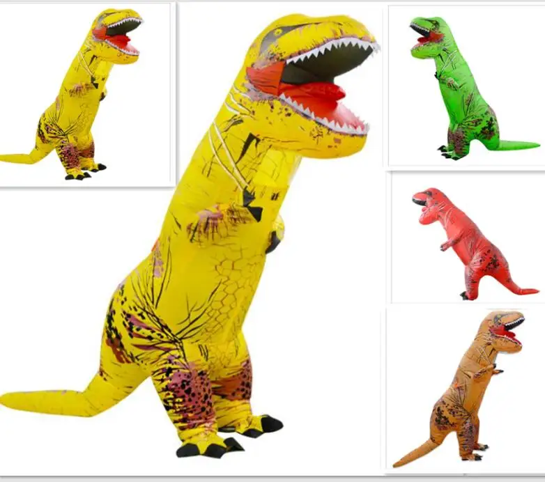 

kids adults cosplay halloween party jumpsuit costumes inflatable dinosaur anime fancy dress clothing for men