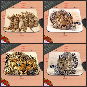 

New Arrivals DIY Luxury print One Piece The Yellow Leopard Style Anti-Slip Laptop Animal Mouse Pad Mat for Optal Trackball