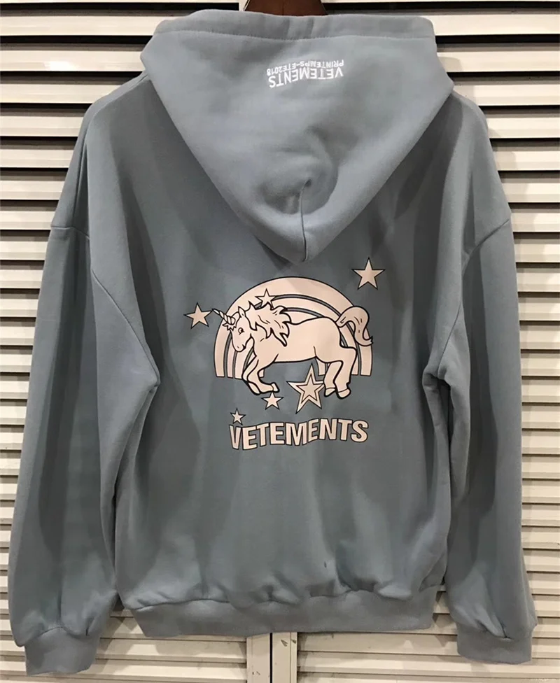 

Vetements Hoodie Men 1:1 High Quality Fashion Vetements Sweatshirt Unicorn Vetements Hoodie