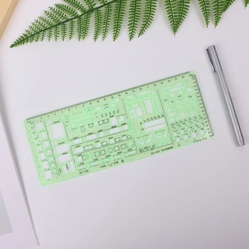 

Green Geometric Template Ruler Drawing Tools For Student School Stationery Pro