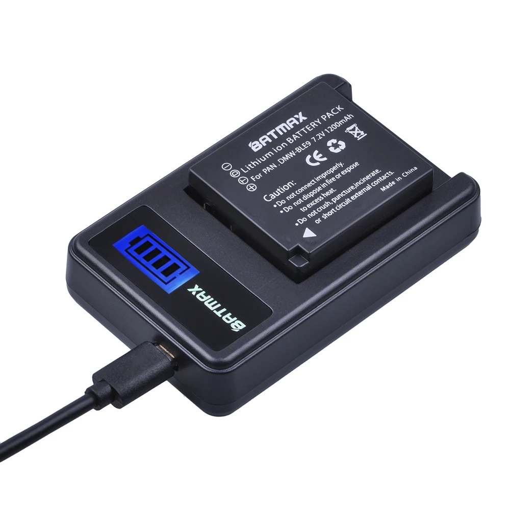 Billig 2X DMW BLG10 BLG10 DMW BLG10E BPDC15 Batterie + LCD Ladegerät für Panasonic Lumix GF6, GX7, GX80, GX85, GX7 Mark II, LX100, D Lux