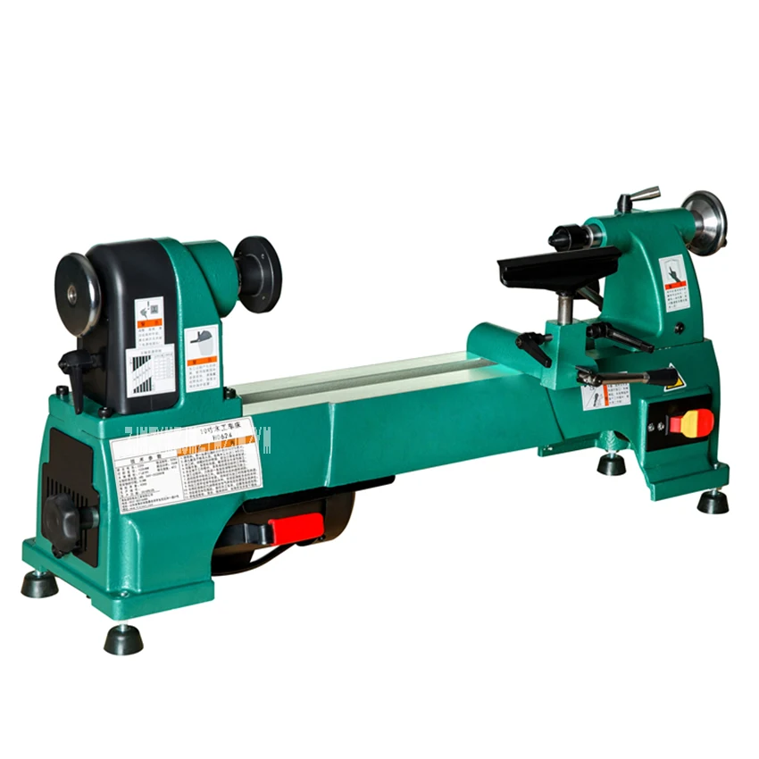 H0624 Electric Woodworking Lathe Household 10 Inch Speed-regulating Lathe Wooden Crafts Processing Woodworking Lathe 220V 750W