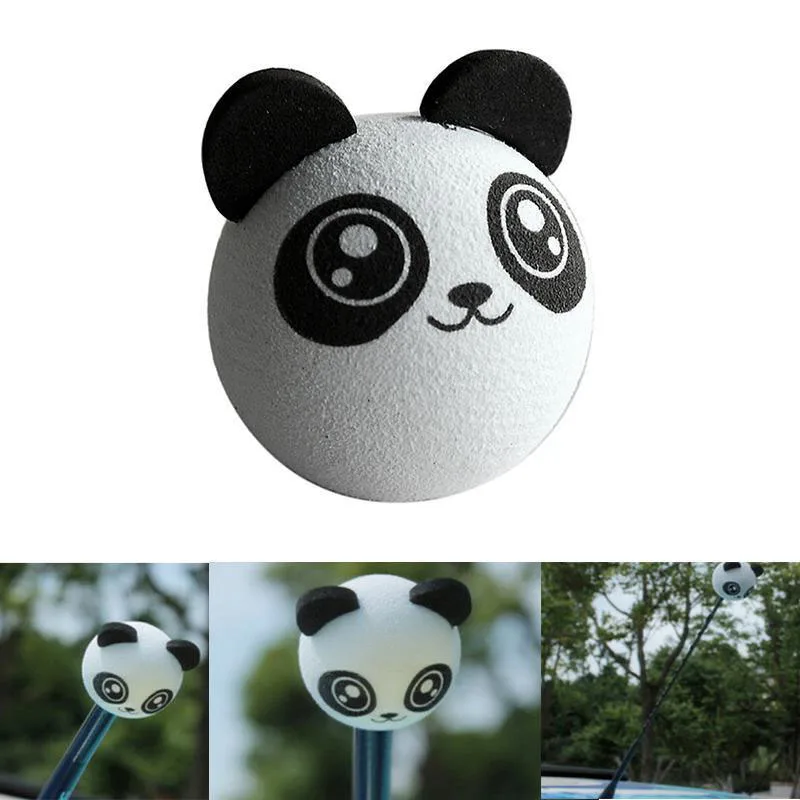 Mayitr Милая панда маленькая милая мультяшная кукла антенна шары EVA воздушные топперы Автомобиль Стайлинг украшение крыши орнамент