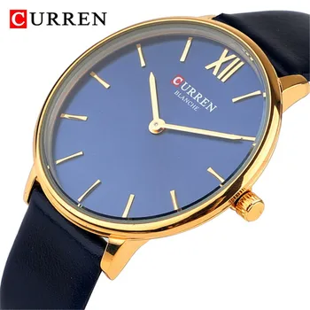

CURREN 9040 Luxury Brand Watch Women Fashion Leather Quartz Wrist Watches Ladies Clock Casual montre femme Female Wristwatches