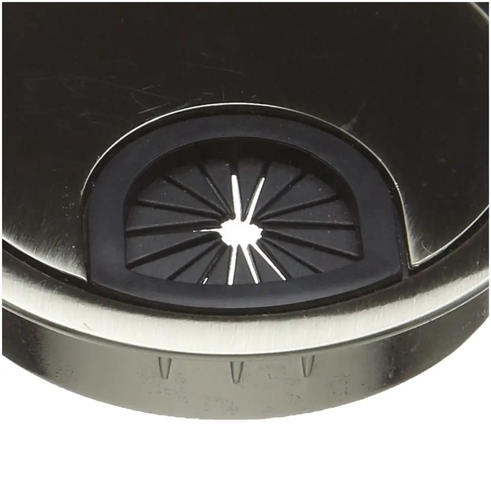 Silver 60mm Table Cable Wire Outlet Port Round Computer PC Desk Grommet Cable Hole Cover Line Holder Wiring Accessories