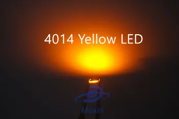 

500 pcs 4014 smd led yellow Surface Mounted .4.0*1.4mm light emitting diode 0.2w chip led