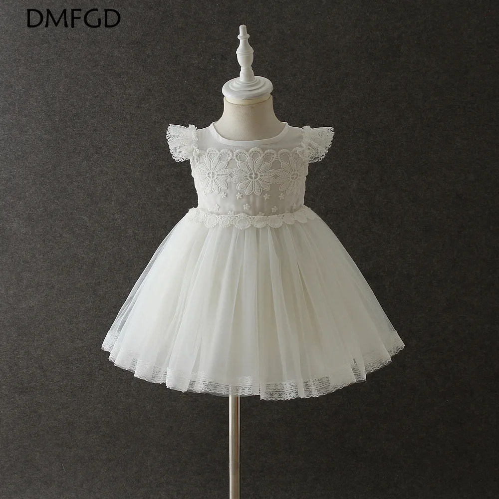 

Maggie summer thin section baby girl lace full moon wine dress wedding dress baby full moon dress