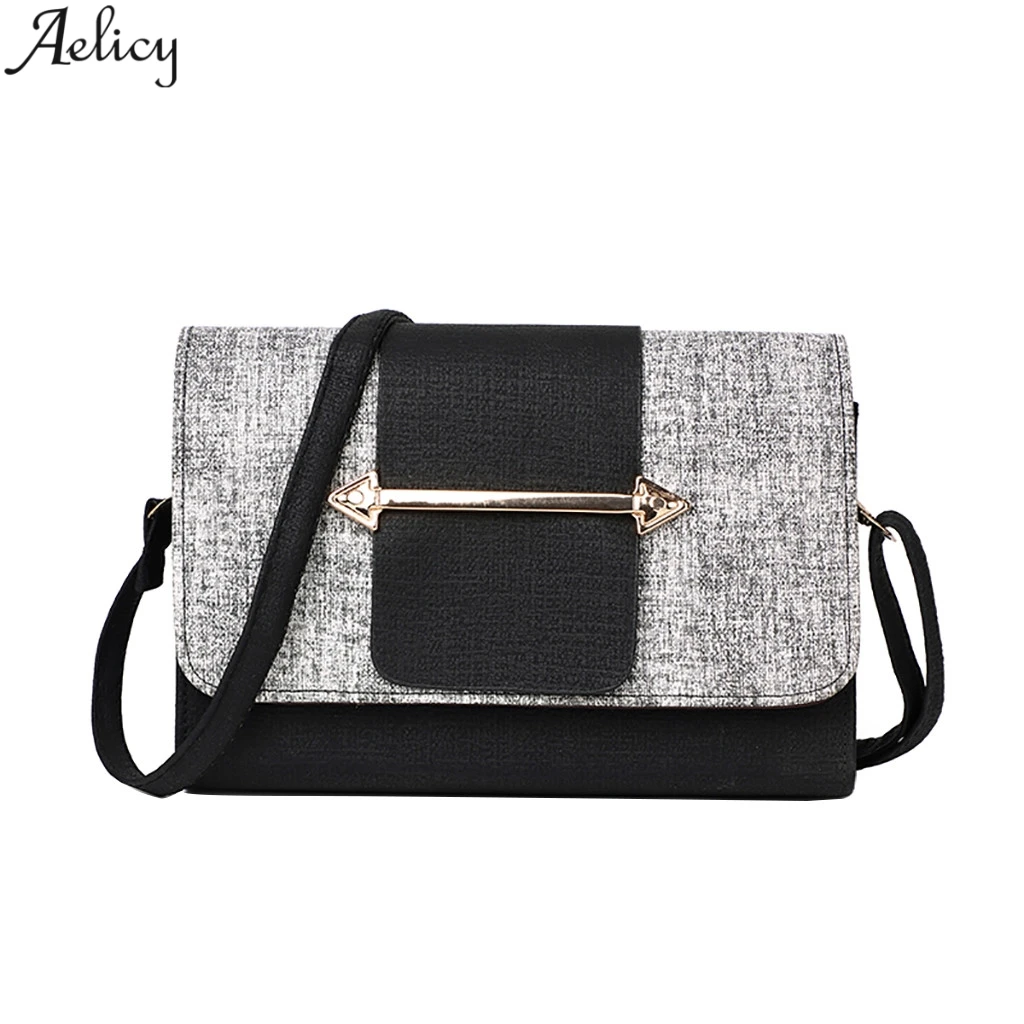 

Aelicy Fashion 2019 Patchwork Lady Panelled Shoulder Bag Work Style Crossbody Bag Messenger Bag Bolso De Hombro De Las Mujeres