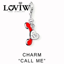 Брелоки для женщин, стильные вечерние очаровательные украшения для дам, подарок на день Святого Валентина в серебре, LOVIW