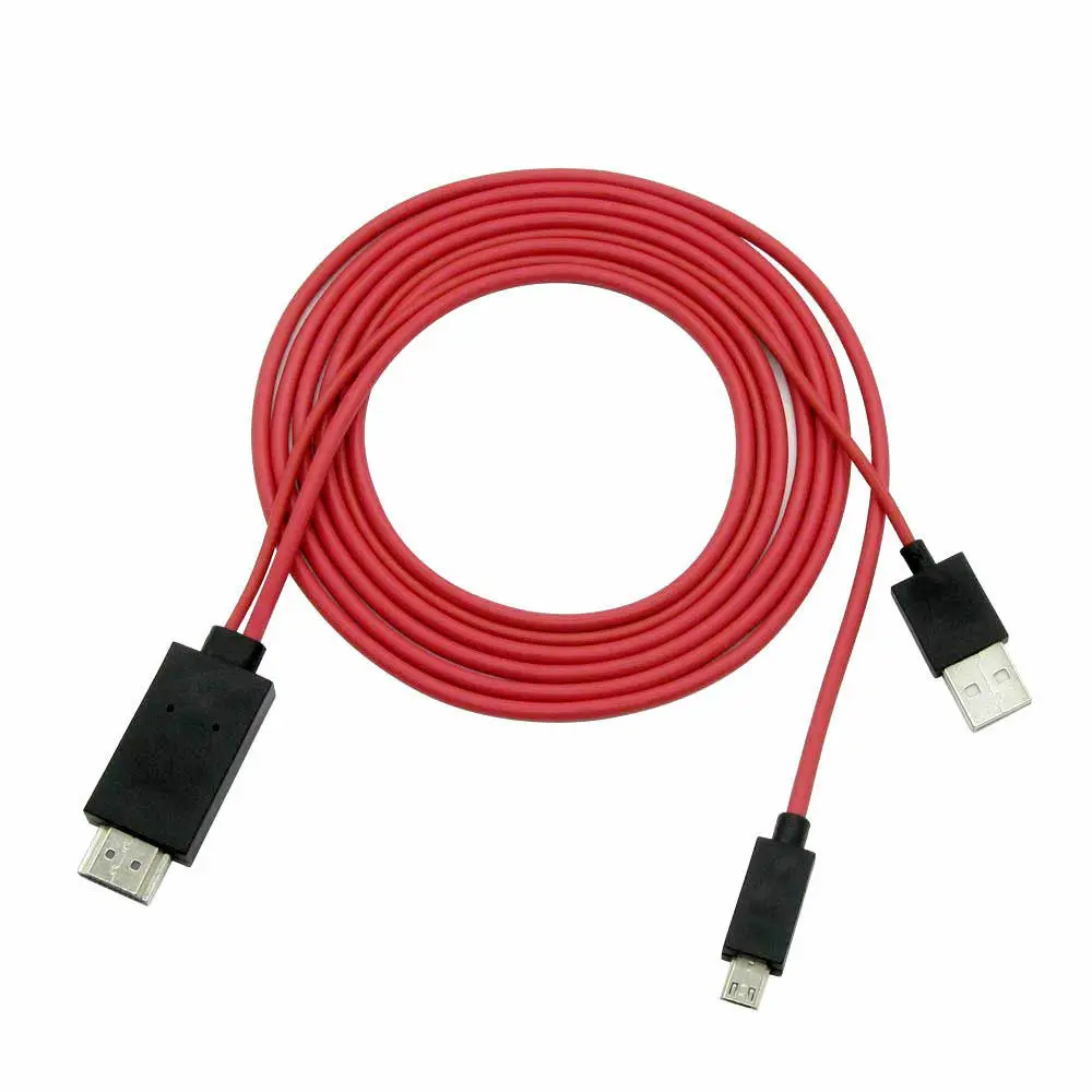 Микро USB к HDMI кабель 1080P MHL HDTV кабель адаптер конвертер для samsung huawei sony htc LG - Цвет: FB17758B1