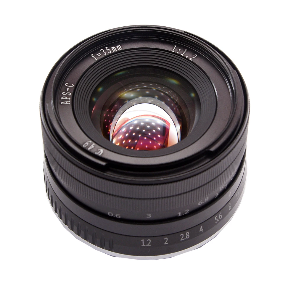 35 мм F 1 2 Prime APS C алюминиевый ручной объектив для sony A6500 A6300 A6000 A5100 A5000 NEX 6 EX 5 5c E