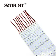 SZYOUMY 3.28ft SMD 5730 Led бар алюминиевый PCB IP20 не водонепроницаемый 1 м светодиодная жесткая полоса 72led/м DC 12 В для украшения витрины