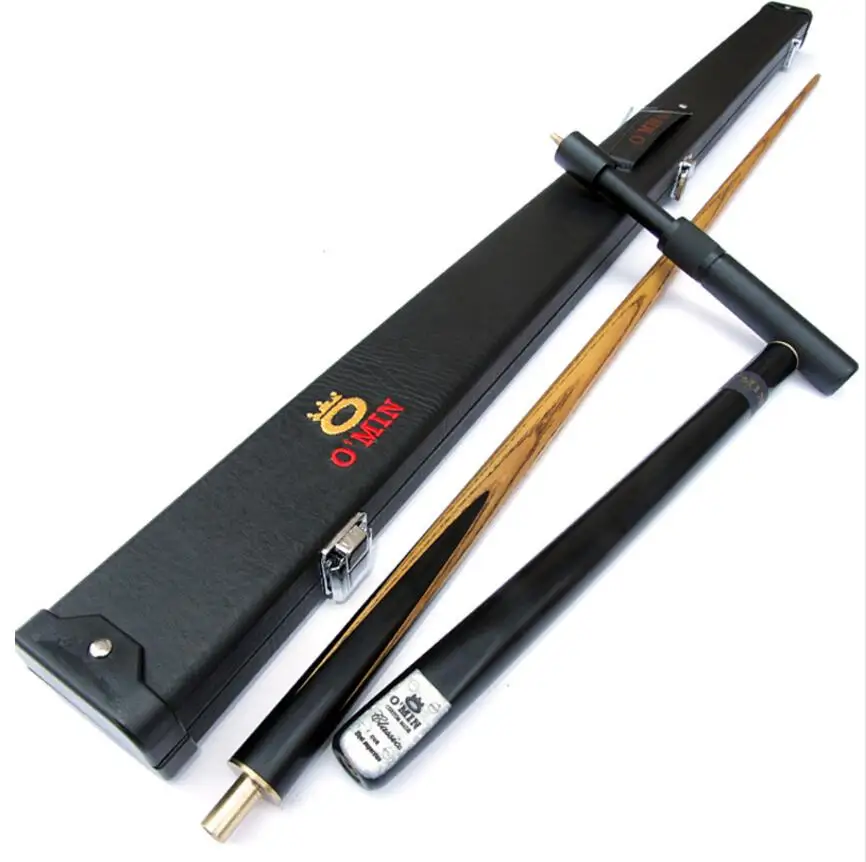 Новый Omin 3/4 Снукер Cue Stick 9 8 мм наконечники эбеновая ручка 5A зольный вал с s Чехол