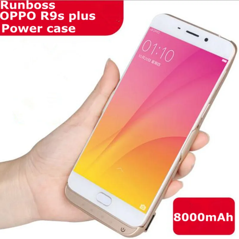 Для OPPO R9s Plus power Case Runboss 8000 мАч Portabel аккумуляторная батарея зарядное устройство чехол для OPPO R9s Plus