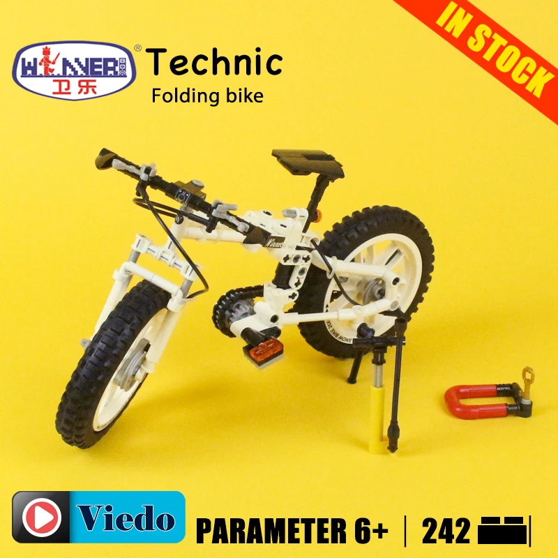 Model Building Toys hobbies Technic Folding bike bicycle child gift
