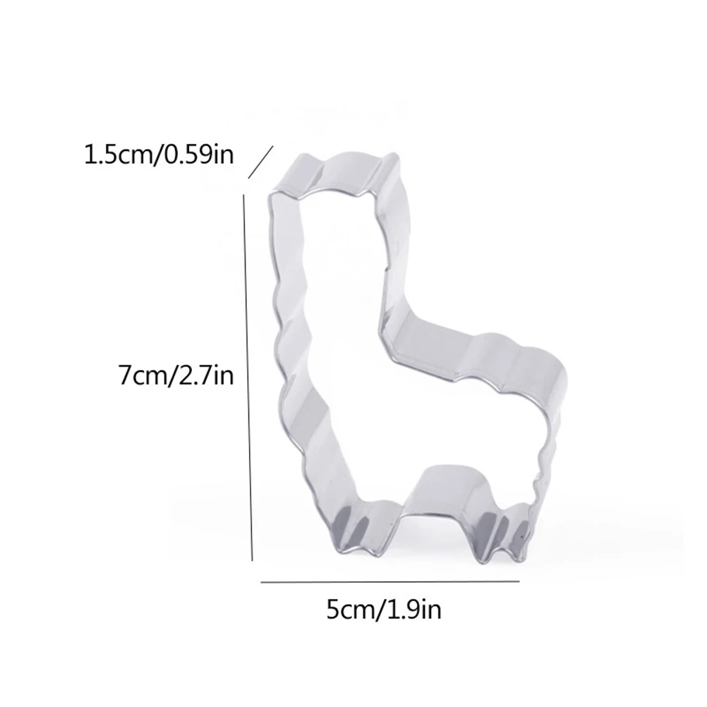 3 шт./лот прекрасный нелипкий Творческий мультфильм альпака в форме Нержавеющая сталь режущие инструменты для печенья, мастики печенья торта печенье Кухня пресс-форм