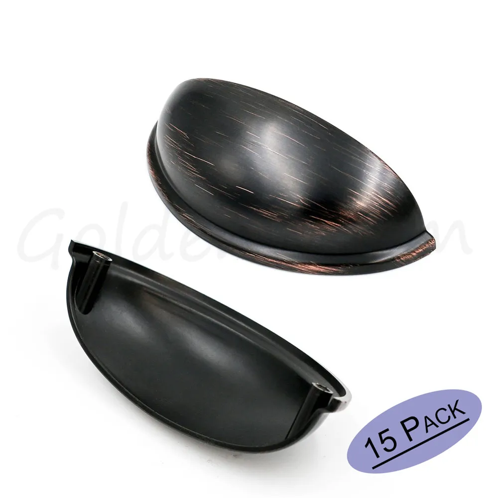 Oil Rubbed Bronze Kitchen Cabinet Pulls 3 Inch Bin Cup ...