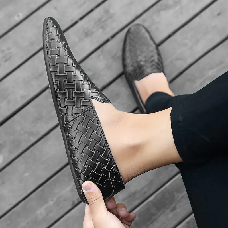 unique designer woven formal leather men shoes luxury brand evening wedding flat male footwear dress brogue oxford shoes for men (27)