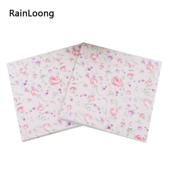 

[RainLoong] Paper Napkins Small Rose Festive & Party Tissue Decoration 33cm*33cm 5packs (20pcs/pack)