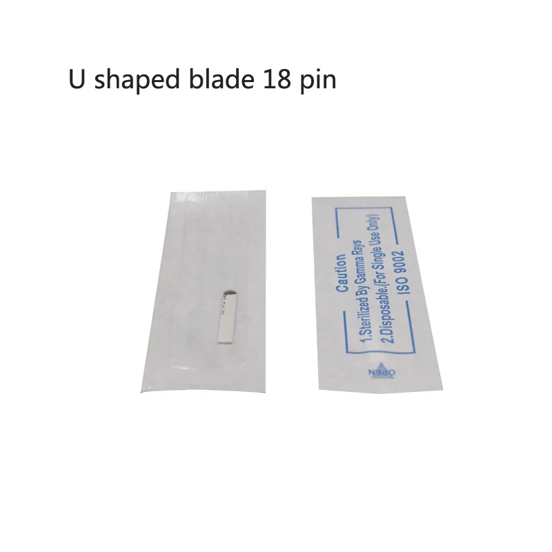 

Tattoo needle 100pieces 18pin U Sterilized Stainless Steel 3D tattoo Embroidery Eyebrow Permanent Makeup Needles Blade Hot Sale