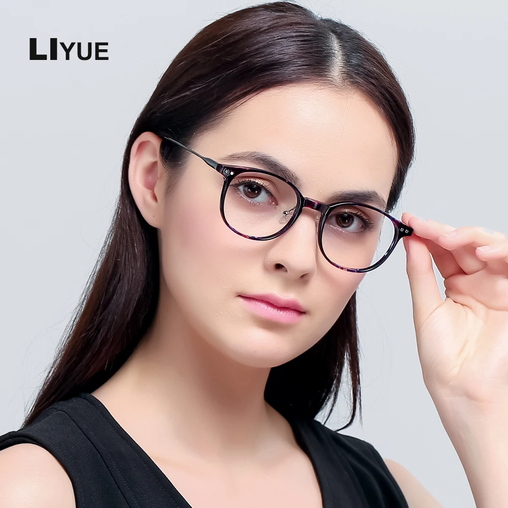 

LIYUE Fashion transparent optical clear glasses frame men eyeglasses women Round Spectacles frame High quality eyewear frame