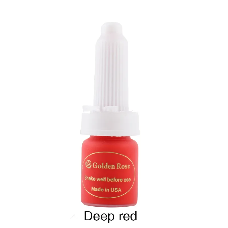 

Deep red golden rose Tattoo Ink Permanent Eyebrow Eyeliner Lip Tattoo Cheap makeup pigment