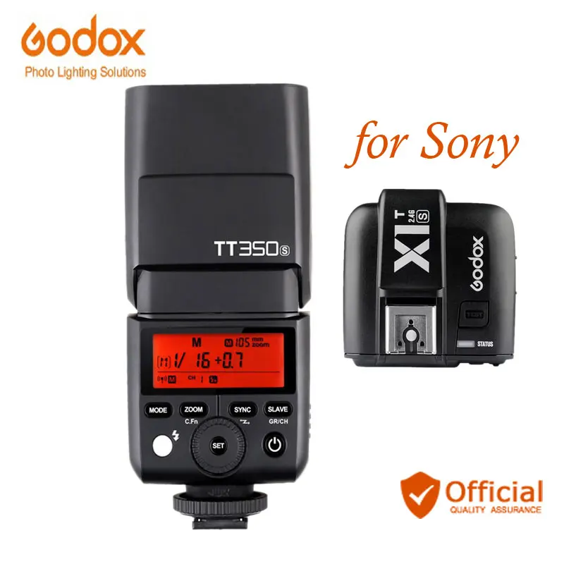 

Godox Mini Speedlite TT350S Camera Flash TTL 2.4GHSS+Transmitter for Sony DSLR a6000 a6300 a6500 a7 a7s a7r a7m a7sm ii a58 rx10