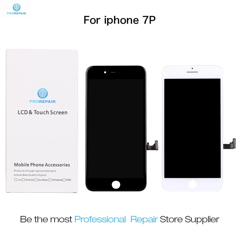 

Prorepair 5pcs/lot OEM Refurbish Screen For iPhone 7 Plus LCD Display Touch Screen Digitizer Assembly Replacement