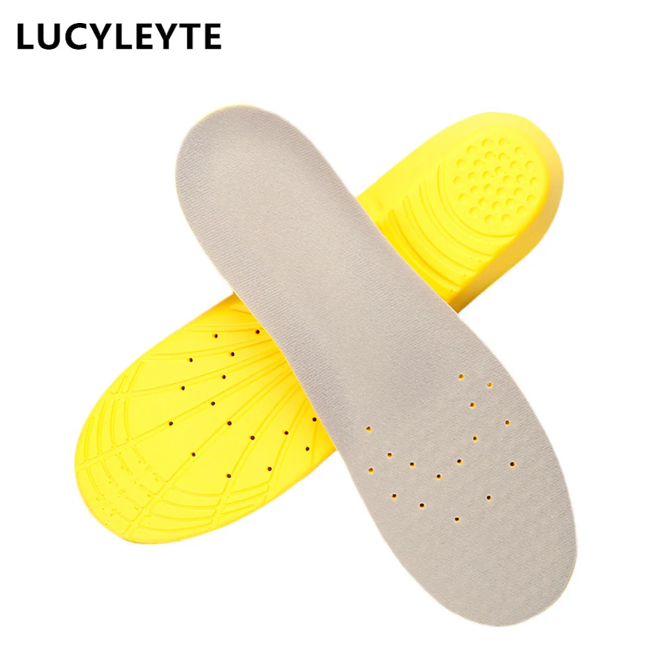 

LUCYLEYTE 2018 Hot Sale Unisex Arch Support Sport Shoe Insoles Insert Cushion for Men Women Sweat Breathable Damping Deodorant