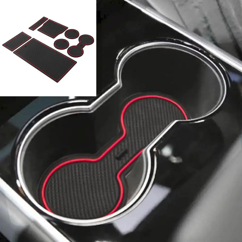 Дверной канавный подстаканник подставки для воды Tesla Model 3 2017 ~ 2019 и подстилка