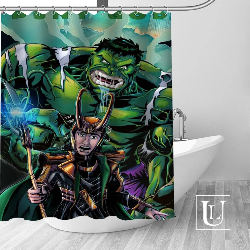 Custom hulk Shower Curtain MORE SIZE Waterproof Fabric Shower Curtain