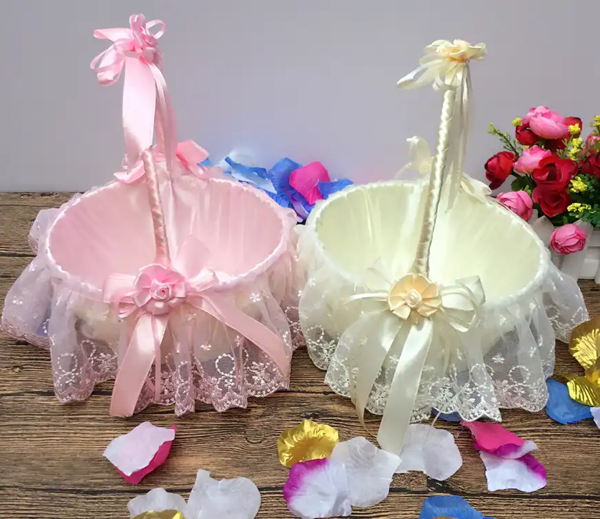 wedding baskets for flower petals