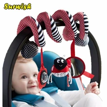 Surwish Cute Infant Babyplay Baby Toys Activity Spiral Bed Stroller Toy Set Hanging Bell Crib Rattle
