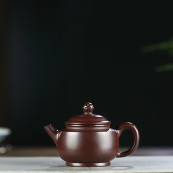 

purple clay pot, famous artisanal raw ore, purple cinnamon mud, ancient lotus seed pot, Kungfu teapot and tea set