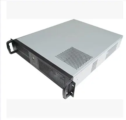 2U550mm компьютера сервера случае 19 дюймов стеллаж Industrial шасси Поддержка ATX материнских плат питания - Цвет: Черный