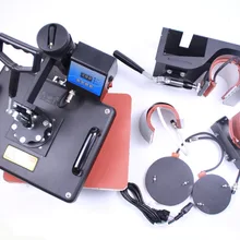 6 в 1 комбинированная кружка кофе-Принтер цифровой ручной комбо термопрессы шляпа пластины сублимационный принтер для кружек