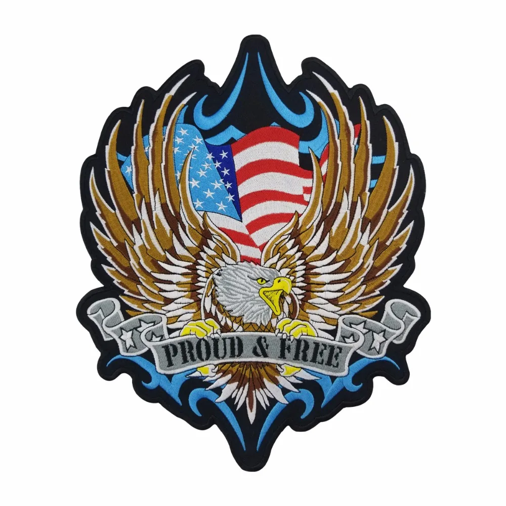 ALL GAVE SOME EAGLE for Biker Motorcycle Vests Jackets Military Back Patches 10/"