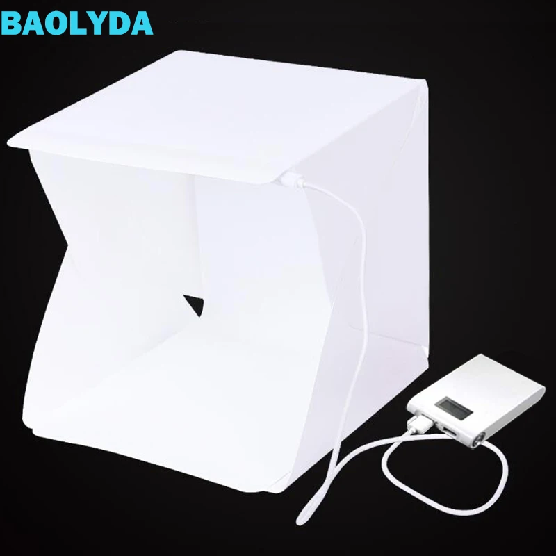 Baolyda 20 светодиодный мини-студийный фотобокс 24 см световая коробка для фотосъемки коробка складной лайтбокс белая коробка фотобокс Baolyda 20 светодиодный мини-студийный фотобокс 24 см световая коробка для фотосъемки коробка складной лайтбокс белая коробка фотобокс